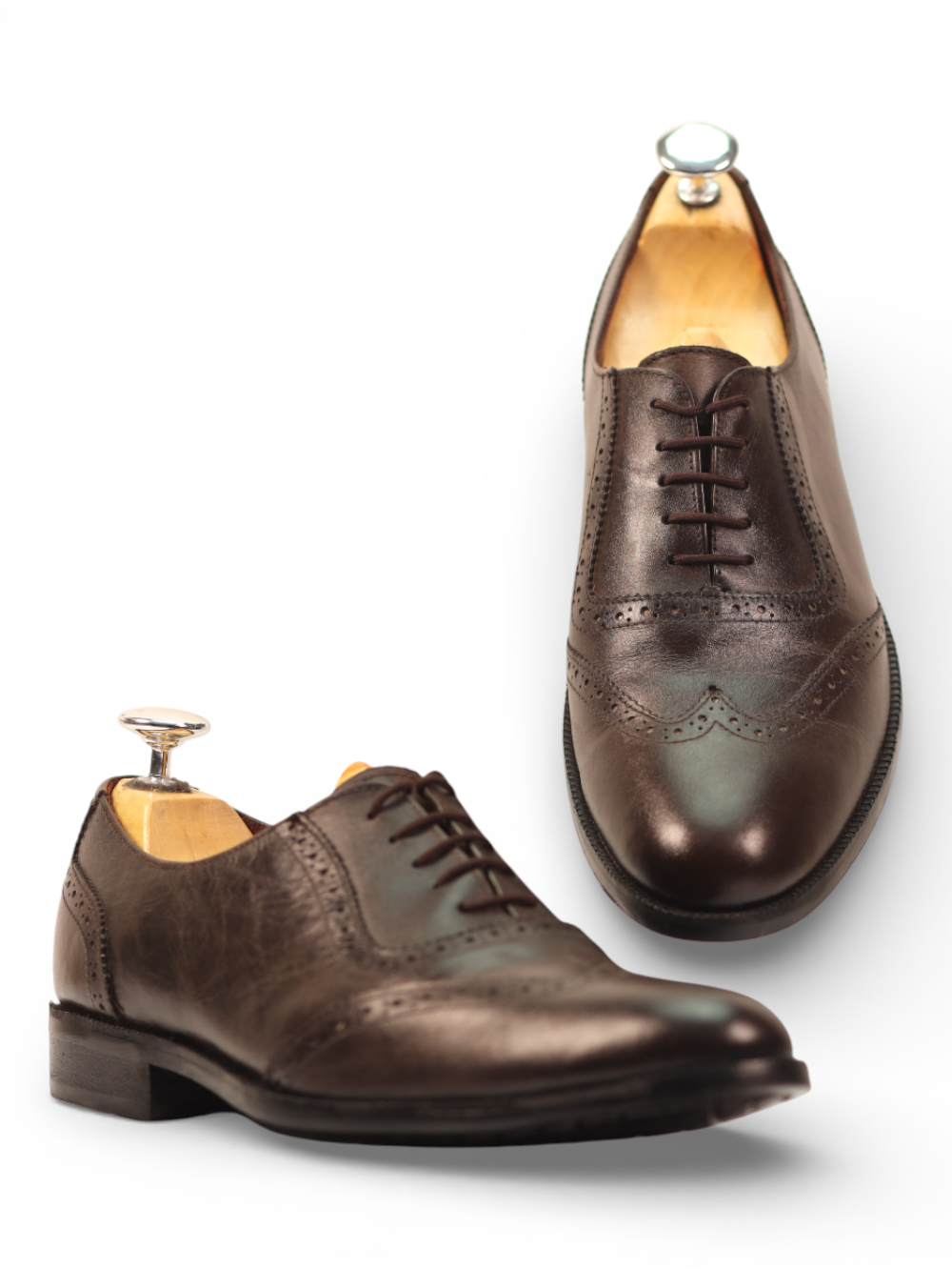 Clog London Men's Brown Brogue Shoes - Image 3