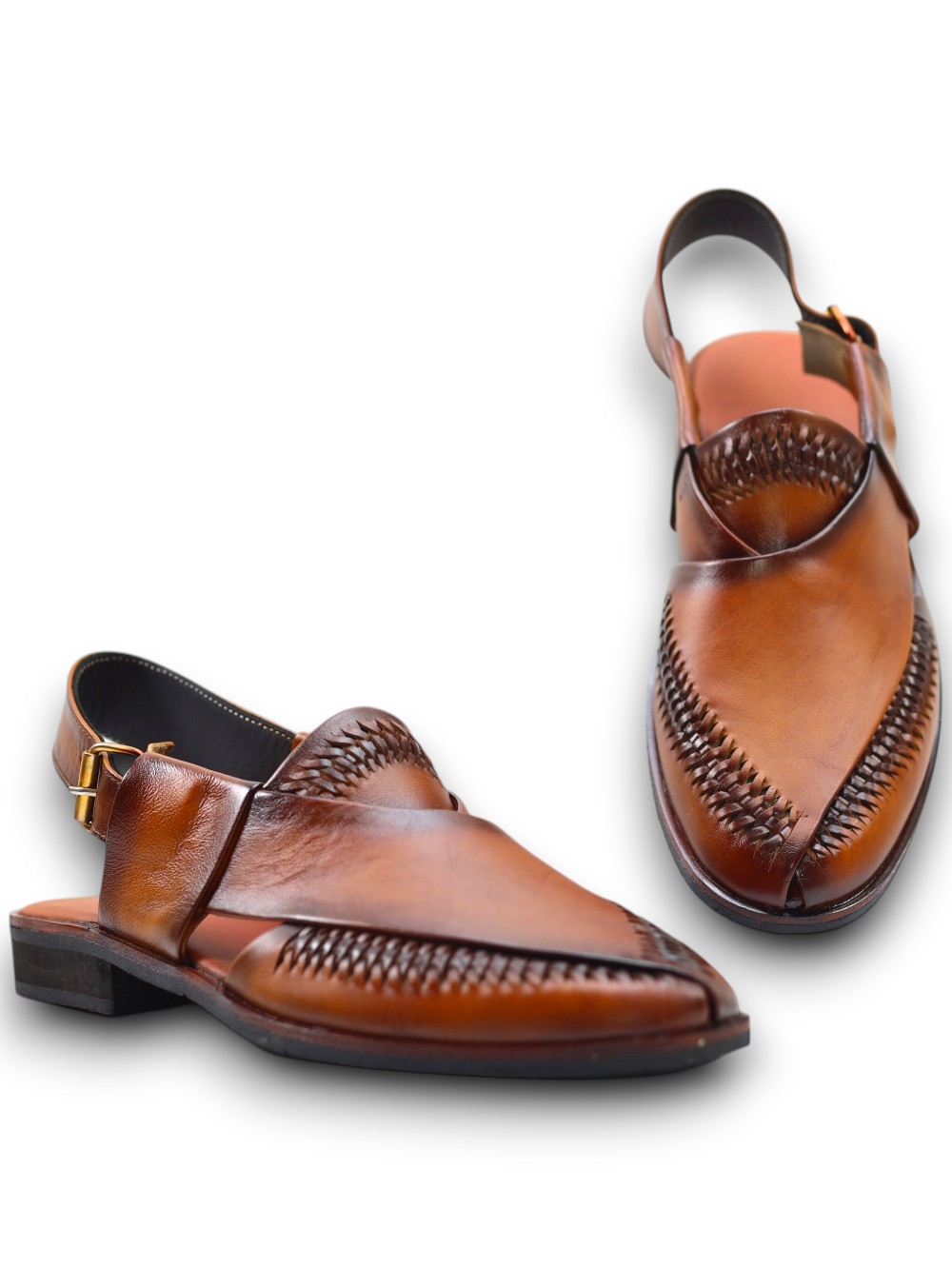 Premium Woven Leather Sandals - Image 4