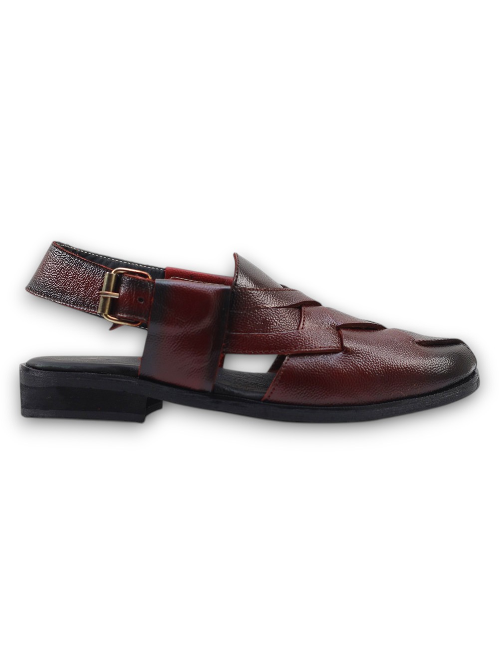 Maroon Interlocking Peshawari - Image 3