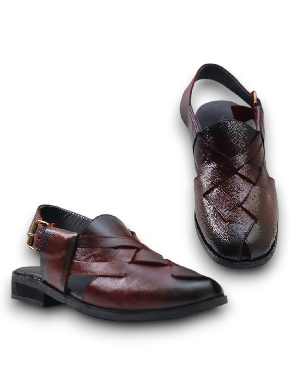 Maroon Interlocking Peshawari - Image 4
